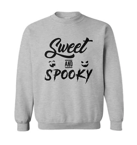 Sweet & Spooky - Halloween Fall Autumn Pumpkin Scary Toddler Crewneck Sweater - Picture 1 of 5