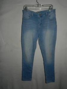 Justice Jeans Girls size 16 Plus Mid Rise Distressed Super Skinny - Picture 1 of 3