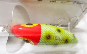Fred Arbogast JITTERBUG G651 Red Head Frog New Old Stock - Picture 1 of 6