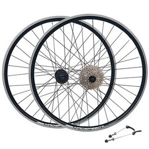 Juego de ruedas de bicicleta MTB QR 27,5" 7/8/9/10 velocidades Shimano/SRAM HG doble pared llanta/disco - Imagen 1 de 8