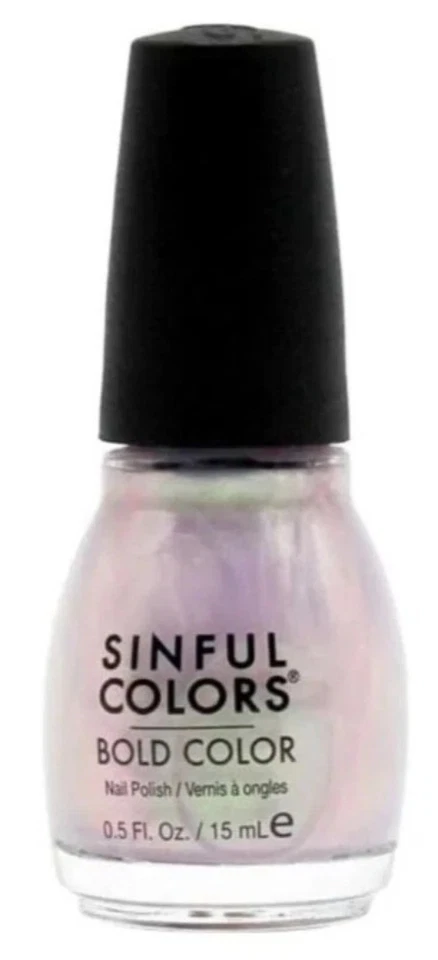 SINFUL COLORS Bold Color 858 YOU JUST WAIT Nail Polish LAVENDER+PINK Hue Glossy - Image 1 of 1