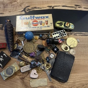 Vintage Trödel Schubladengruppe Lot Nachlass Mix Schmuck Sammlerstücke zufällig sortiert - Bild 1 von 13