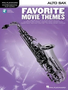 Favorite Movie Themes for Alto Sax Solo Sheet Music Play-Along Book Online Audio - Picture 1 of 1