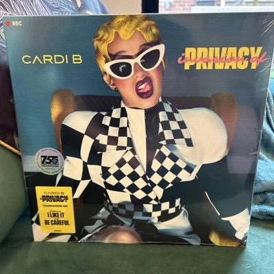 CARDI B INVASION OF PRIVACY 2X12" CRYSTAL CLEAR VINYL LP LTD.ED. 2023 NEW SEALED - Image 1 of 2