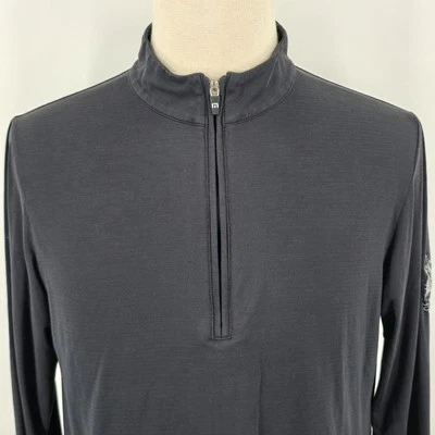 Пуловер Travis Mathew черный 1/4 на молнии Tulare поле для гольфа мужской M - Изображение 1 из 4