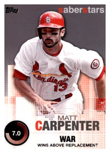 2014 Topps SaberStars Matt Carpenter MLB Insert PWE Cardinals - Bild 1 von 2