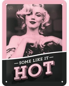 Marilyn Monroe Some Like It Hot small metal sign 200mm x 150mm (na) - Picture 1 of 1