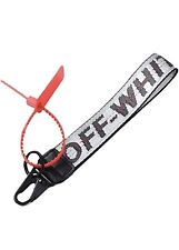 Silver OFF-WHITE Belt Key Chain Lanyard For Keys Phones Strap Accessories