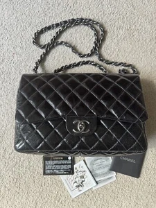 CHANEL 2008 Classic Flap Bag - Size Jumbo - authenticity cards, box and dust bag - Picture 1 of 19