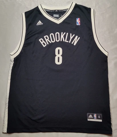 ADIDAS NBA BROOKLYN NETS Boys Size XL #8 DERON WILLIAMS Black Jersey Cover