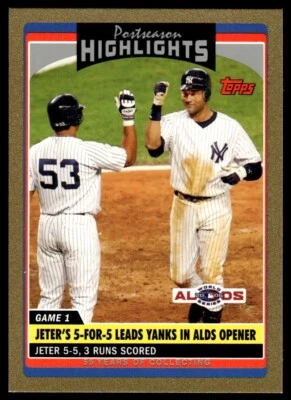 2006 Topps Updates & Highlights GOLD Derek Jeter /2006 #UH183 R2 - Image 1 of 2