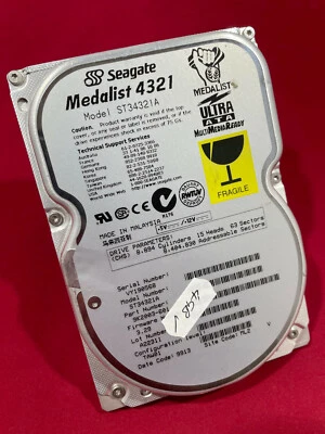 Seagate 4GB 3.5" IDE Hard Drive ST34321A Ex Acorn RISC OS system Tested - Image 1 of 4