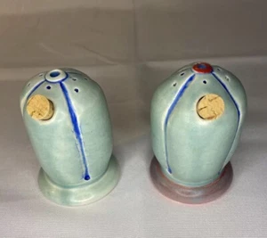 Cactus Cacti Salt and Pepper Shakers Ceramic with Cork Inserts by Rebecca Lowery - Picture 1 of 5