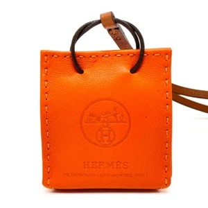 UNUSED HERMES Shopper charm Sac Orange strap charm Anyo Miro / Swift Orange - Bild 1 von 10