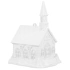  White Small House in Snow Scene Xmas Gifts Accessories Charm Child