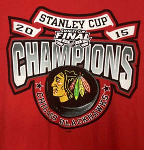 2015 Hockey Chicago Blackhawks Stanley Cup Champs XX-LARGE T-Shirt IN ROT - Bild 1 von 8