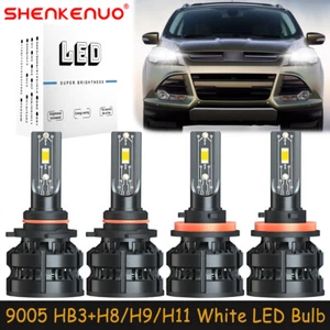 For Ford Escape 2013-2016 2018-2020 9005+H11 LED Headlight Bulb High Low Beam Z8 - Picture 1 of 18