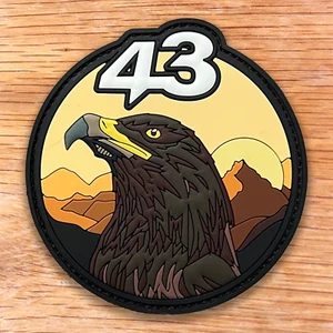 ISRAEL AIR FORCE UAV OPERATOR COURSE 43 PVC PATCH 3D - Picture 1 of 1