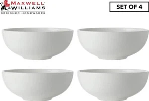 Set of 4 Maxwell and Williams 16cm White Basics Coupe Bowl.. - Picture 1 of 1