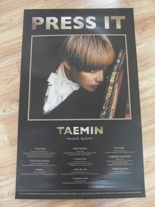 TAEMIN (SHINee) - PRESS IT (TYPE A) [ORIGINAL POSTER] *NEW* K-POP  - Picture 1 of 2