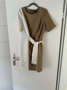 Schickes Kleid zum Binden von S. Oliver - braun/weiß - Gr. 42 Neuwertig - Bild 1 von 2