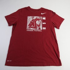 Washington State Cougars Nike Dri-Fit Short Sleeve Shirt Men's Red Used