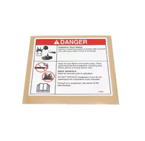 31788GT 31788 OEM Battery Safety Danger Decal fits Genie Lift S-40 GR-12 GS-2646 - Picture 1 of 4
