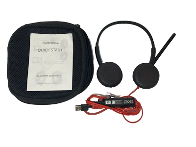 POLY Blackwire C3200 Stereo USB-A and 3.5mm Computer Phone Headset w/ carry case - Image 1 of 4