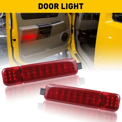 Luz reflectora LED roja de cortesía para puerta Chevrolet Avalanche 1500 2500 2002-06 Foto 1 de 4