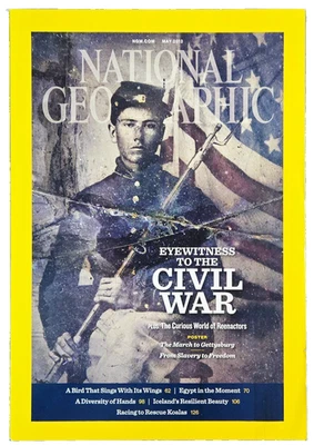 EYEWITNESS TO THE CIVIL WAR MAY 2012 NATIONAL GEOGRAPHIC MAGAZINE SHIPS FREE - Image 1 of 4