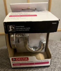 Delta Trinsic Collection Bademantelhaken Wasserhahn Match Chrom Einzelhaken #75935 NEU - Bild 1 von 12