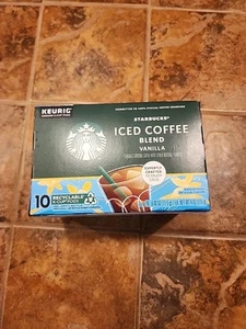 Starbucks Iced Coffee Vanilla Blend K Cup Tassen Keurig - 10 k Tassen - Bild 1 von 5