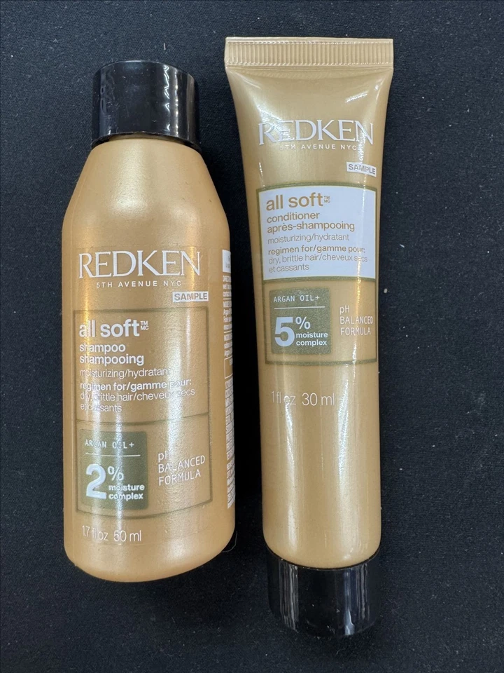 Redken All Soft Shampoo & Conditioner (1.7 oz +1 oz) Duo travel last Care - Image 1 of 1