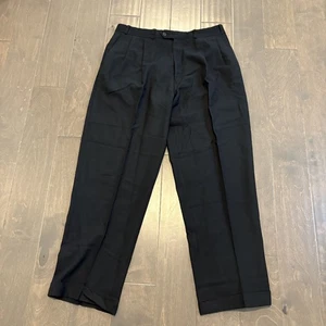 Vintage Polo University Ralph Lauren Pants Mens 34x30 Pleated Wool Classic 90s - Picture 1 of 14