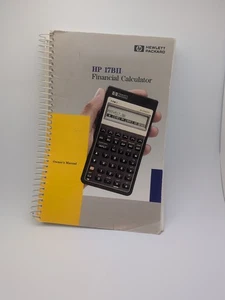 Hewlett-Packard HP-17BII Business Calculator Owner's Manual 1989 MANUAL ONLY - Picture 1 of 3