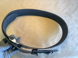 Bianchi B2 Gürtel schlicht schwarz Leder Sam Browne 40 - Bild 1 von 4