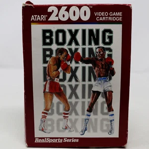 Cartucho de boxeo Atari 2600 REALESSPORTS 1988 en caja - Imagen 1 de 12