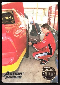Tarjeta de carreras McDonalds Bill Elliott #Mc13 1995 llena de acción - Imagen 1 de 2