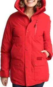 Askov Finlayson Winter Parka Puffer Damen XS Rot Cardinal Federlos - Bild 1 von 4