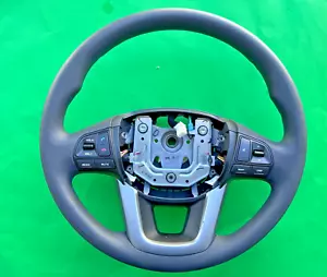 2014-2017 KIA RIO STEERING WHEEL W/ CRUISE CONTROL SWITCH GENUINE ASSEMBLY OEM - Picture 1 of 13