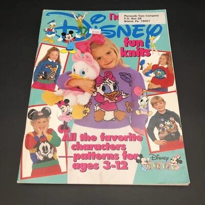 New Idea Disney Fun Knits Book Knitted Sweater Patterns for Kids Age 3-12 - Image 1 of 4