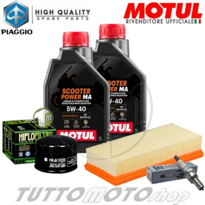 MOTUL - HIFLO - NGK - UFI Tagliando GILERA Nexus 500 2004 2005 2006 2007 / Olio Motul + Filtri + Candela