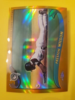 2002 Topps Chrome Gold Refractors #599 Preston Wilson - Florida Marlins - Изображение 1 из 2