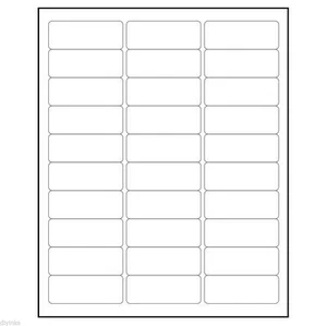 18000 Address Labels 1" x 2.625" 30 up 600 Sheets White Laser Inkjet USPS UPS - Picture 1 of 1