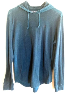 Hurley Men's Sz S Lightweight Long Sleeve Hoodie Teal Blue Premium Fit SMALL - Picture 1 of 6