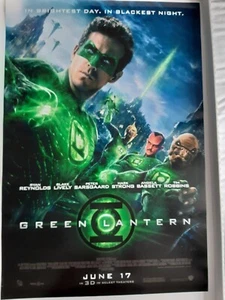 Green Lantern advance poster one sheet rolled double sided DS 27 x 40” DC Comics - Picture 1 of 2