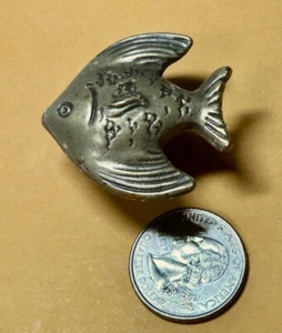 Vintage Crappie Bluegill Fish Brass Door Drawer Knob Pull Fishing Cabin Cottage - Picture 1 of 6