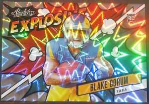 Blake Corum 2024 Panini Absolute Explosive Rookie Case Hit Insert L.A. Rams SSP - Imagen 1 de 2