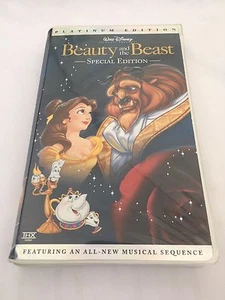 Disney Beauty And The Beast Movie Special Platinum Edition VHS Case And Inserts - Picture 1 of 3