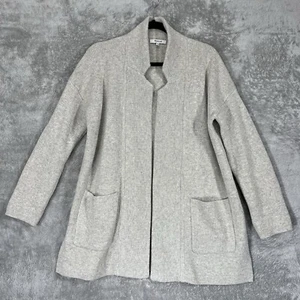 Madewell Cardigan Womens XS *NOTE* S/M Gray Spencer Sweater Coat Merino Wool Bld - Picture 1 of 17